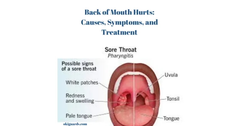 Back of Mouth Hurts Causes, Symptoms, and Treatment
