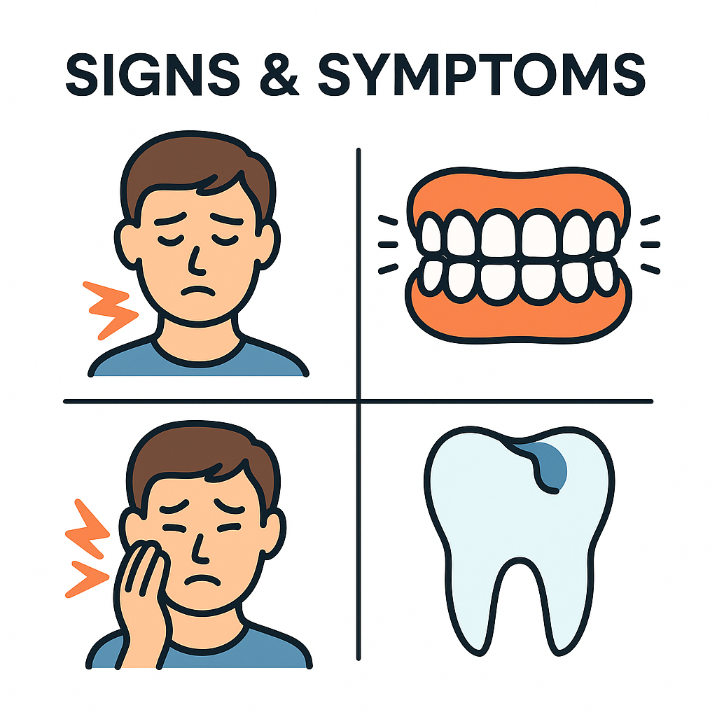 Symptoms of bruxism