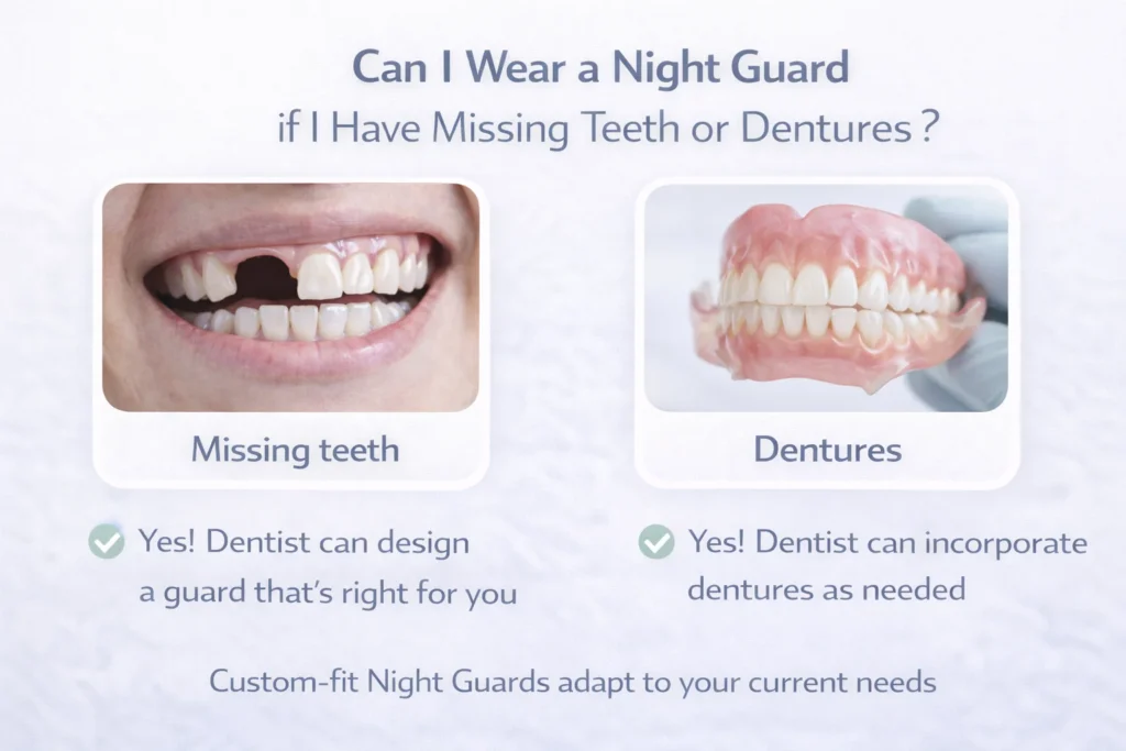 Night Guard With Missing Teeth