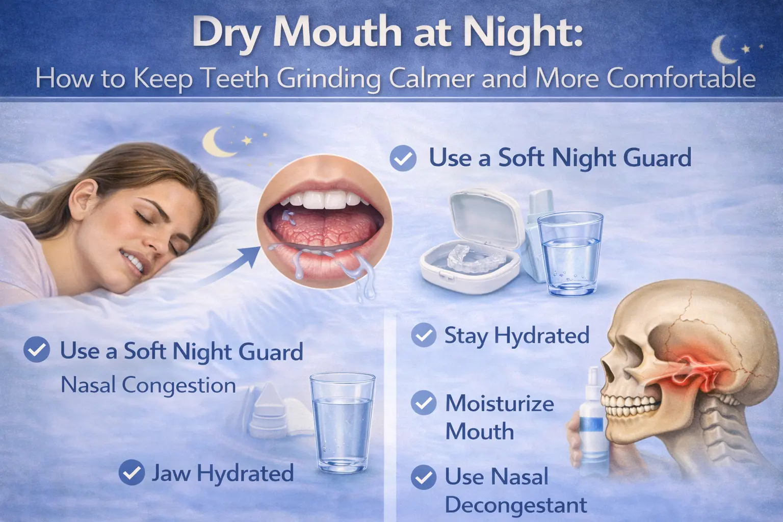 Dry Mouth at Night: Calm Teeth Grinding Tips