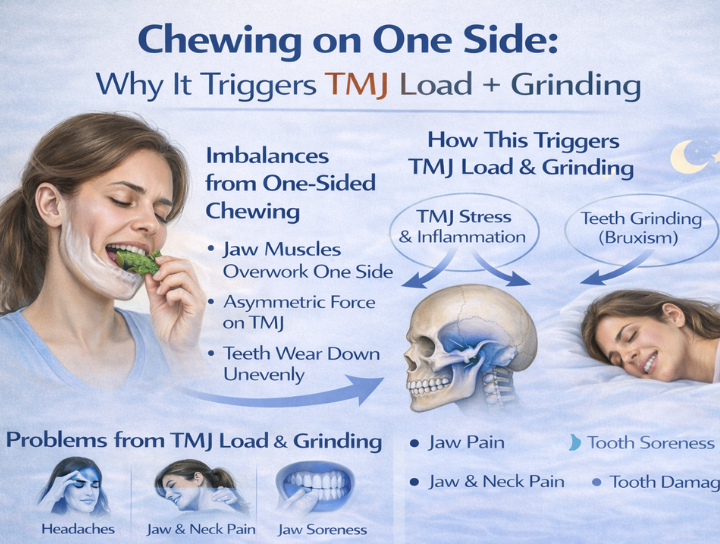 Chewing on one side