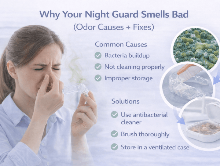 Smelly mouth guard