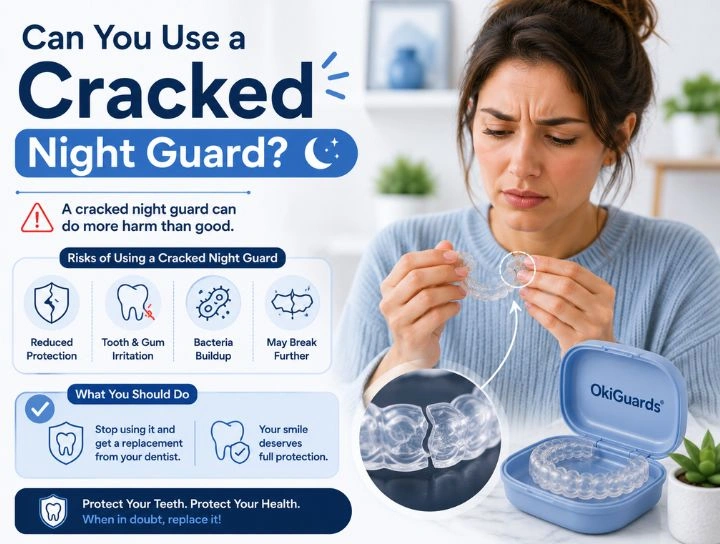 cracked night guard