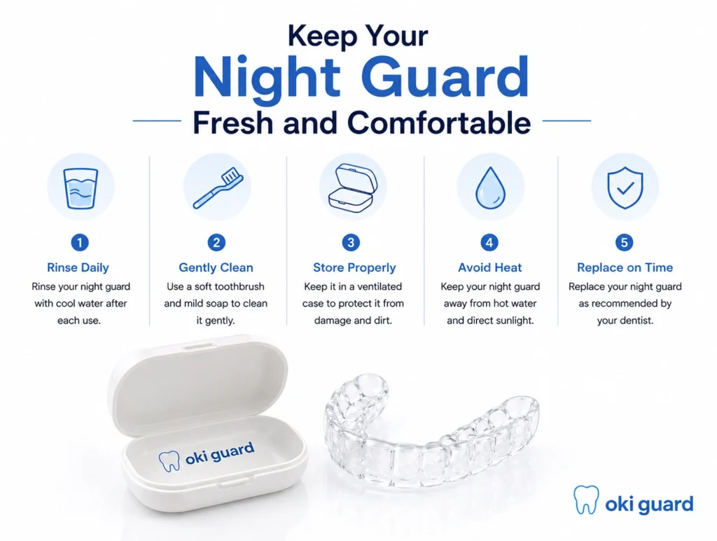 How to Get Used to a Night Guard With a Consistent Sleep Routine 3 sleeping with a night guard