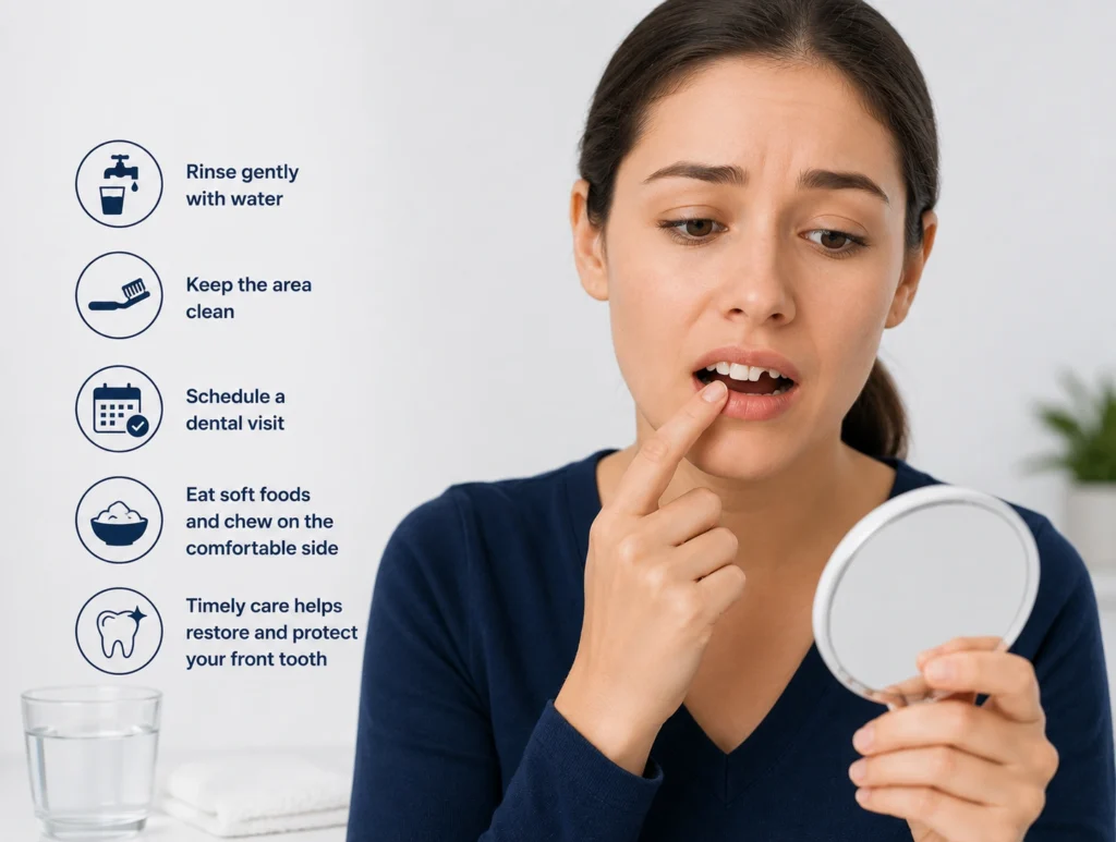 Chipped Front Tooth: Can a Night Guard Help Protect Your Incisors? 3 chipped incisor