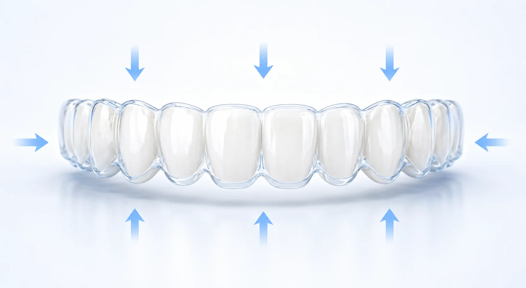 Retainer holding teeth in alignment